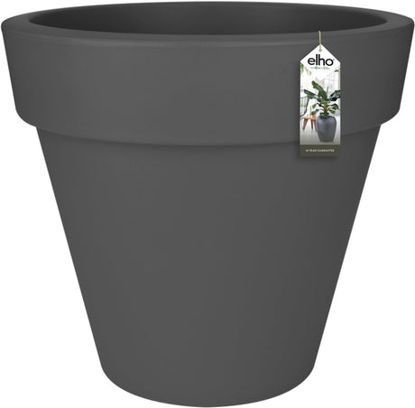 Elho pure round 80 - grote bloempot voor binnen buiten - gemaakt van gereycled plastic - ø 77.0 x h 70.0 cm - antraciet