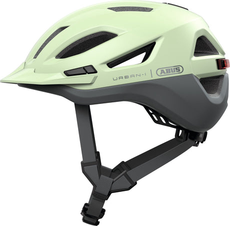 Abus Fahrradhelm Urban-i 4.0 Ace Pistacchio Green S - 51-55 cm - Hellgrün - Geeignet für den Einsatz an Elektrofahrrädern - Cityfahrrädern - 260 g