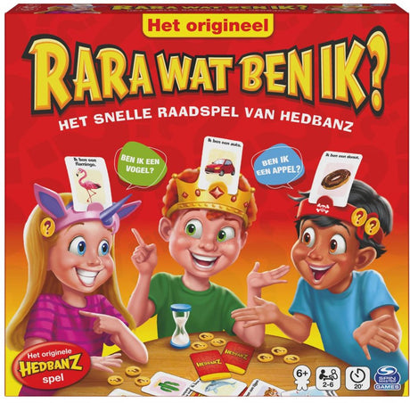 Spin Master Games Rara Was bin ich? Hedbanz 3. Auflage 2025 – neue Karten und Stirnbänder – 2–6 Spieler