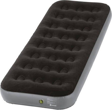 Outwell klassische Einzel-Luftmatratze schwarz grau – 185 x 70 x cm – 1 Person
