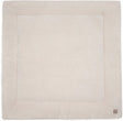 Jollein Laufstallmatte Baby – 100 x 100 cm – wolkige Rippe – Polyester – Haferflocken