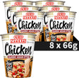 Nissin Cup Noodles – leckere Hühnernudeln – Instantnudeln – 8 Stück