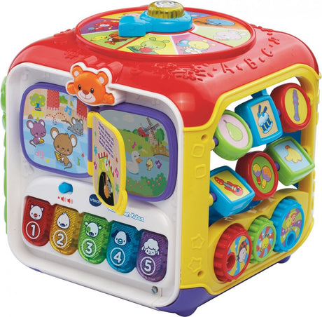 Vtech Baby-Aktivitätswürfel – pädagogisches Babyspielzeug – Tiere, Zahlen und Farben – Geschenk – von 9 bis 36 Monaten – rot