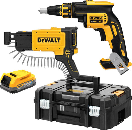 Dewalt dcf620e1k Akku-Trockenbauschrauber | 1 4 | 18-V-XR-Power-Stack (1x 1,7-Ah-Batterie)