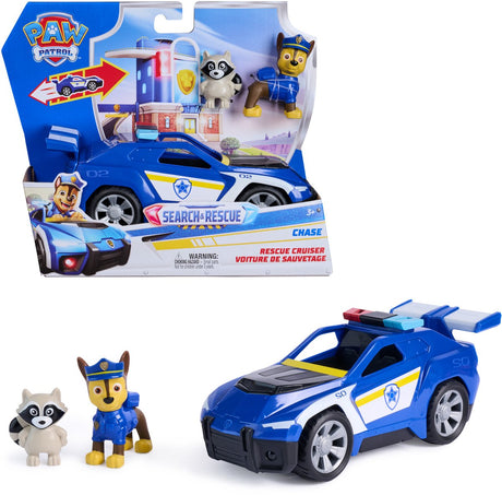 Paw Patrol – Suchrettung – Verfolgungsfahrzeug mit 2 Figuren und Rückziehfunktion – Spielzeugfahrzeuge