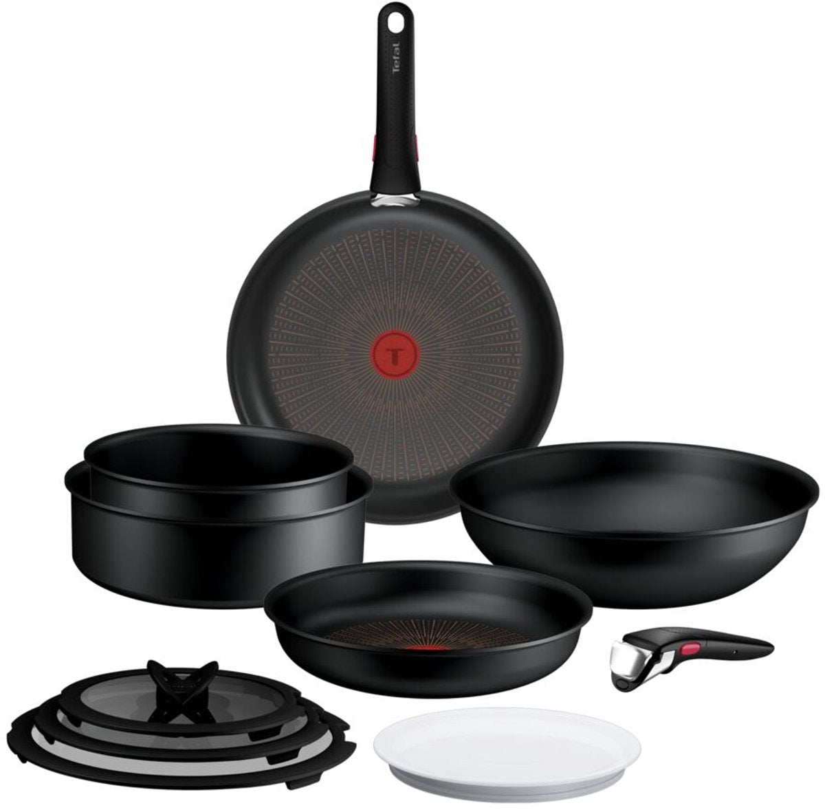 Tefal Ingenio Excellence Fusion - Pfannenset - 11-teilig - inklusive Deckel - Griffe