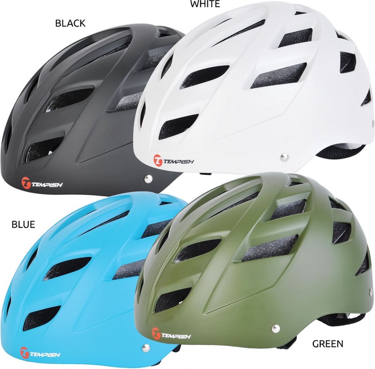 Tempish – Marilla – Skate-Helm – Schwarz – sicherer, belüfteter Skate-Helm – Größe 54–56 cm (m)