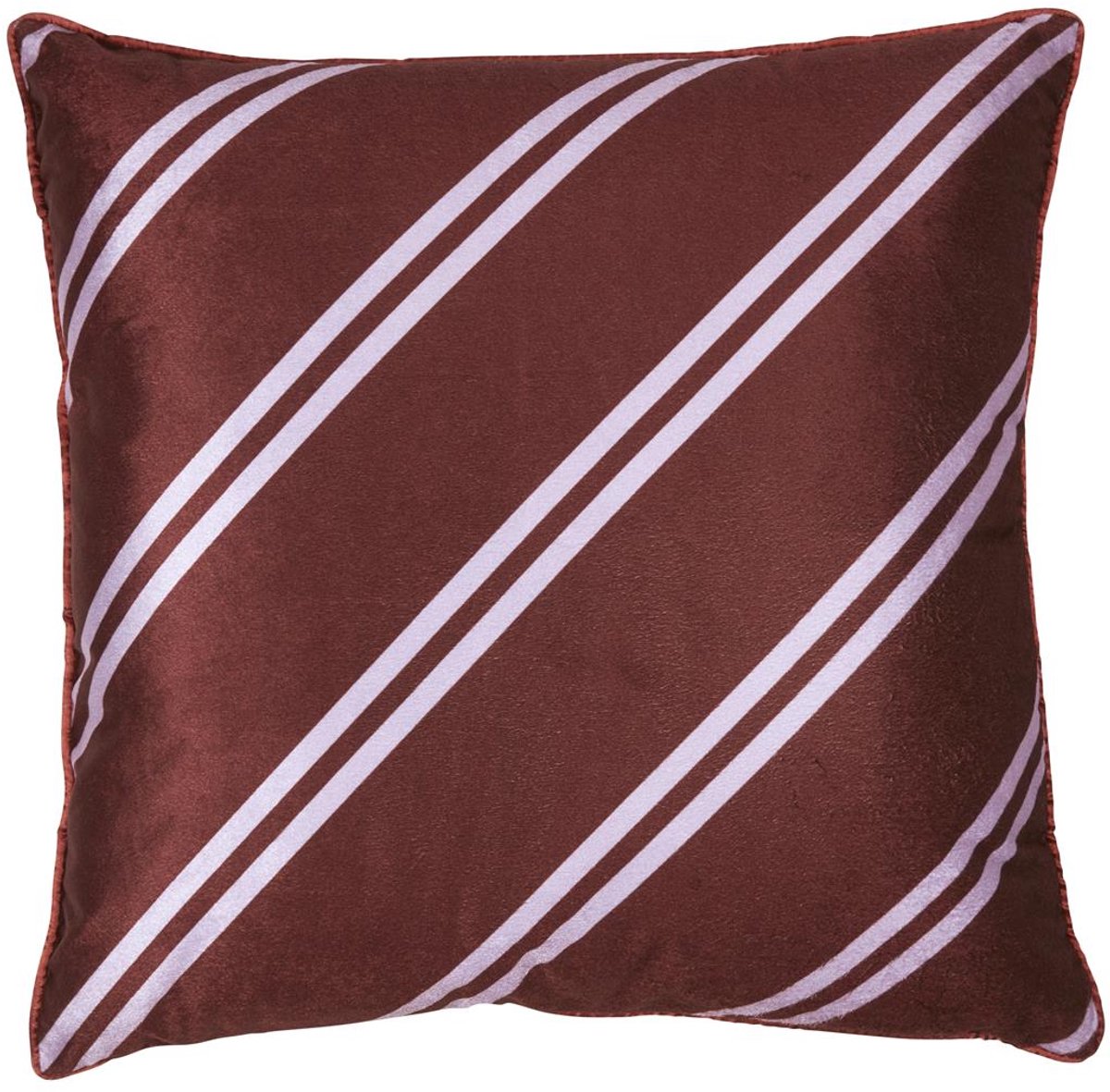 Vtwonen diagonal sierkussen - 50x50 cm - donker rood