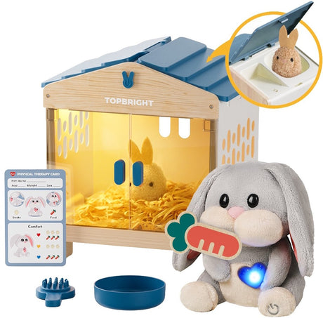 Topbright Care Pets Mummy Bunny interaktives Pflegeplüschspielzeug