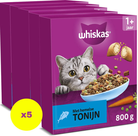 Whiskas Katzenfutter – Erwachsener 1+ – Erwachsener – Thunfisch – Box 5x800g