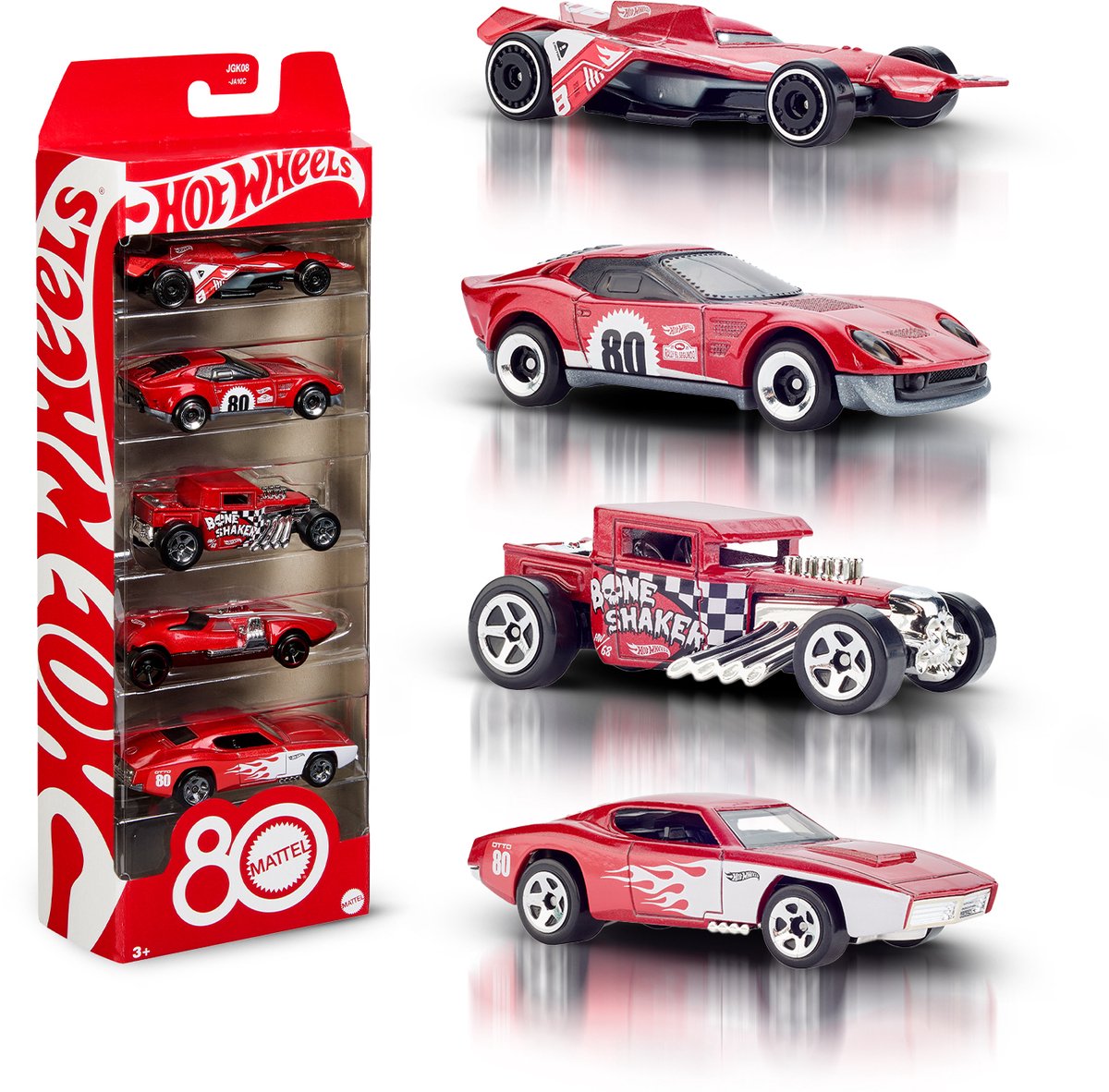 Hot Wheels Diecast 80th 5er-Pack | 6 Stück