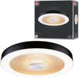 Paulmann led-plafondlamp volea ip44 3000k 1300lm 230v 4w 18,5w dimbaar zwart, goud