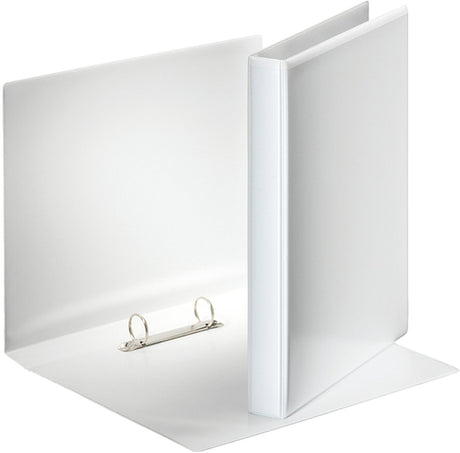 Esselte Essentials Panorama-Ringbinder A4 – 2-Ring – Rückenbreite 38 mm – Kapazität 190 Blatt – Weiß