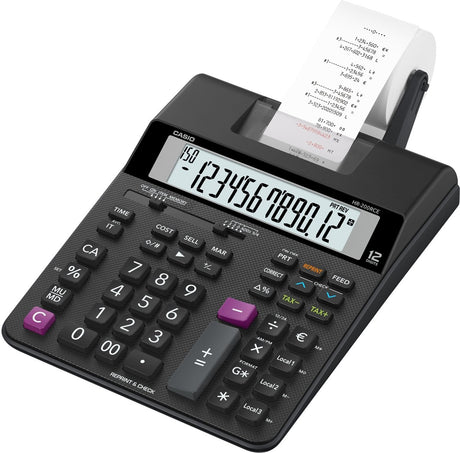 Casio 12-cijferig 2-kleurendruk herhalingsdruk belastingberekening hr-200rce