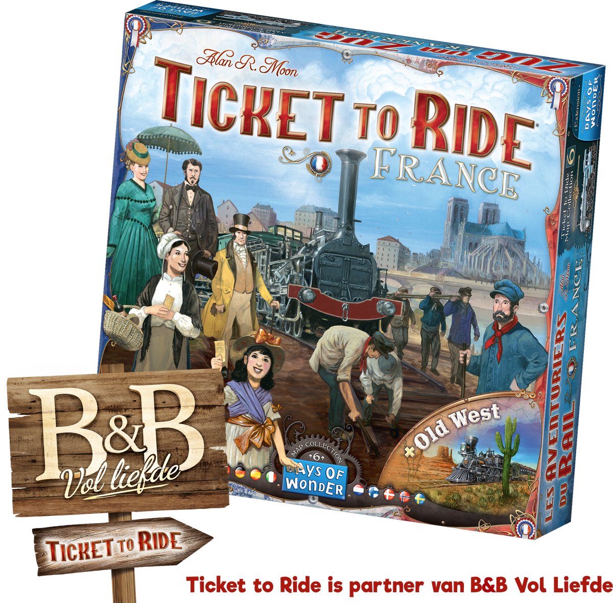 Days of Wonder-Ticket für die Fahrt – Frankreich, alter Westen