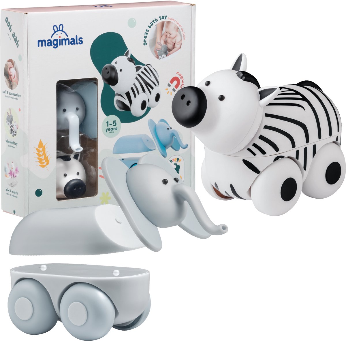 Clics Magimals Wheely Safari Box – 6 Stk.