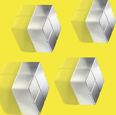 Sigel Magnete 20x10x20mm C10 extra stark silber 4 Stück