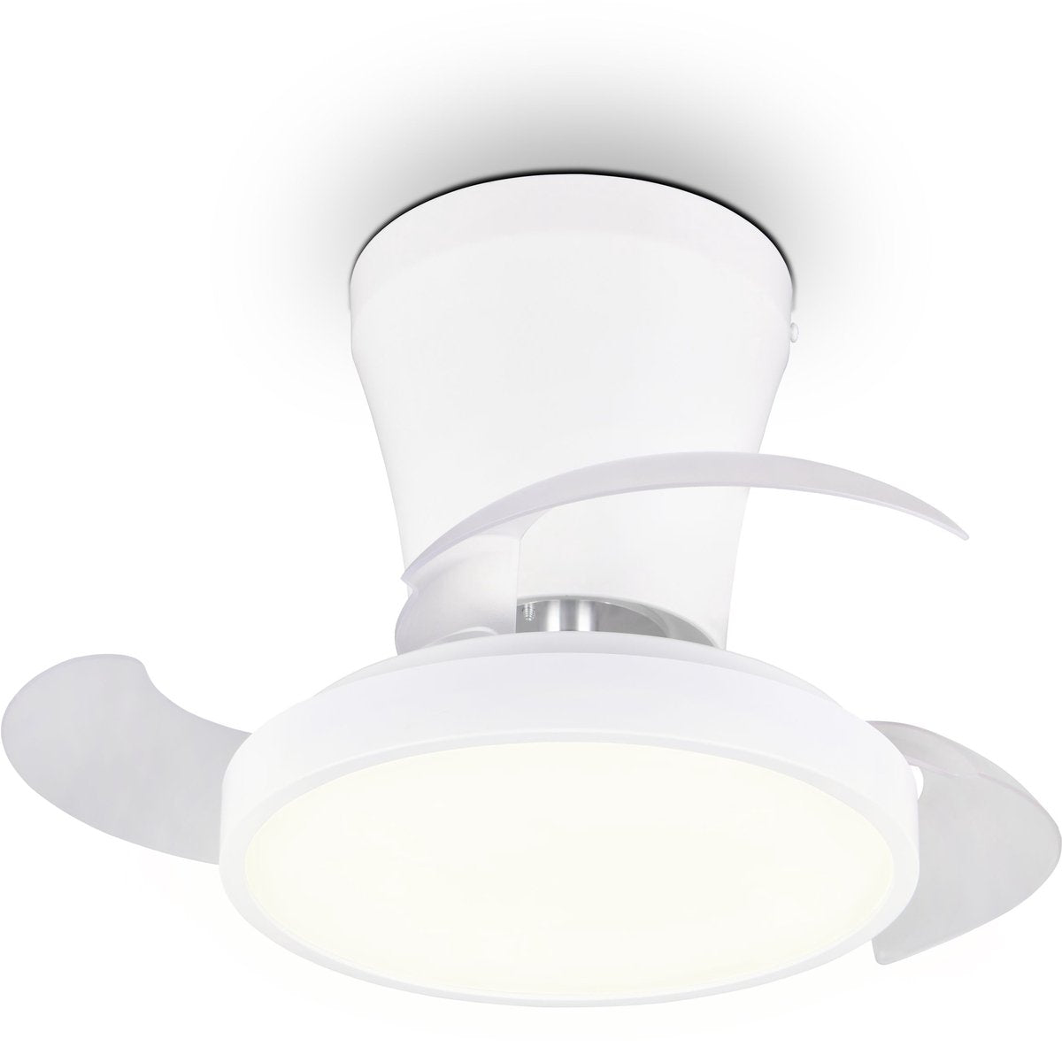 Rl Live Your Light Reality Moos - Fächer - Weiß - inkl. 1x SMD 13 W - Fernbedienung - integrierter Dimmer - stufenlos einstellbare Lichtfarbe - Memory-Funktion - Sommer- und Wintermodus - 6 Geschwindigkeitsstufen