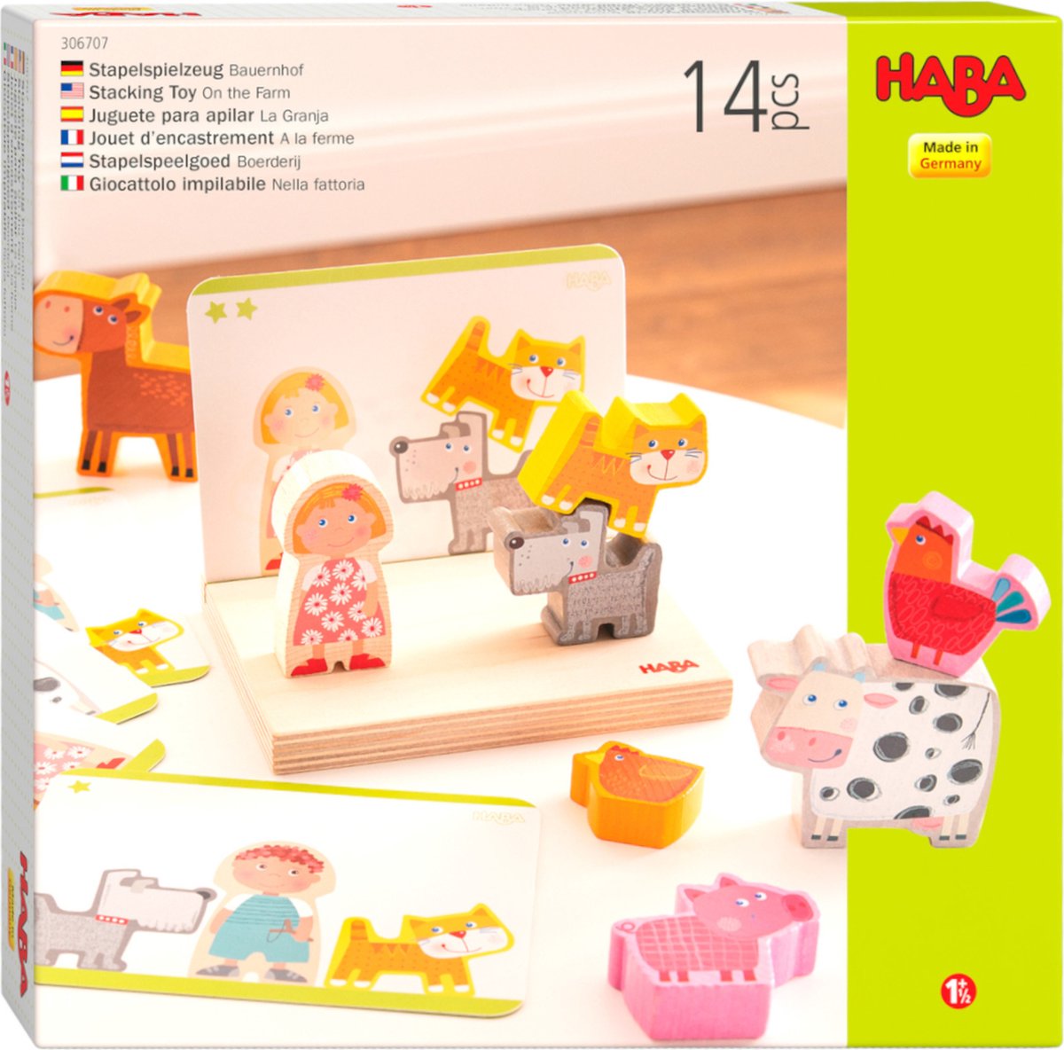 Haba toddler [2 years ] stacking toy farm