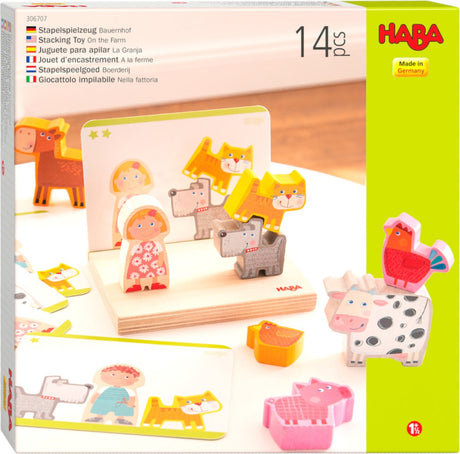 Haba toddler [2 years ] stacking toy farm
