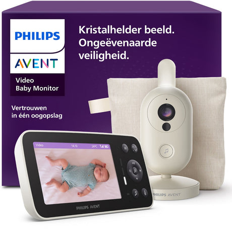 Philips avent video babyfoon - tot 60 uur batterijduur - nachtzicht en witte ruis - dekra-gecertificeerd - inclusief reistas - zonder wifi - scd871 26