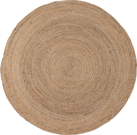 Woood ross vloerkleed - jute - naturel - 1x150x150