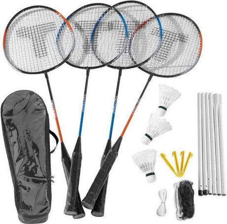Komplettes Badminton-Set, 4 Spieler
