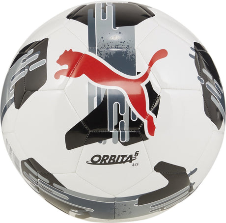 Puma Orbita 6 MS Unisex-Fußball – Weiß-Schwarz