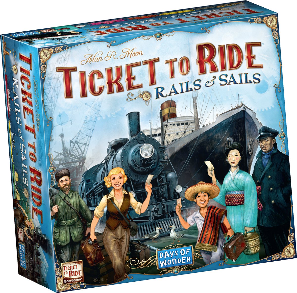 Days of Wonder Ticket-to-Ride-Schienenverkauf – Niederländisches Brettspiel – Zugschifffahrt