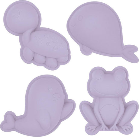 Scrunch-Sandformen – lila – faltbar – recycelbar