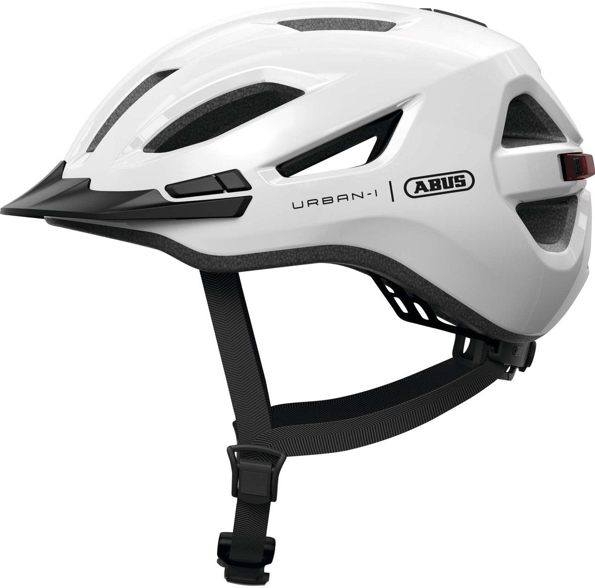 Abus Fahrradhelm Urban-i 4.0 Shiny White XL - 60-64 cm - Weiß - Geeignet für den Einsatz an Elektrofahrrädern - Cityfahrrädern - 310 g