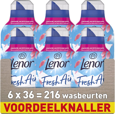 Lenor Frischluft-Weichspüler - Bunte Blüte - 6 x 36 Wäschen