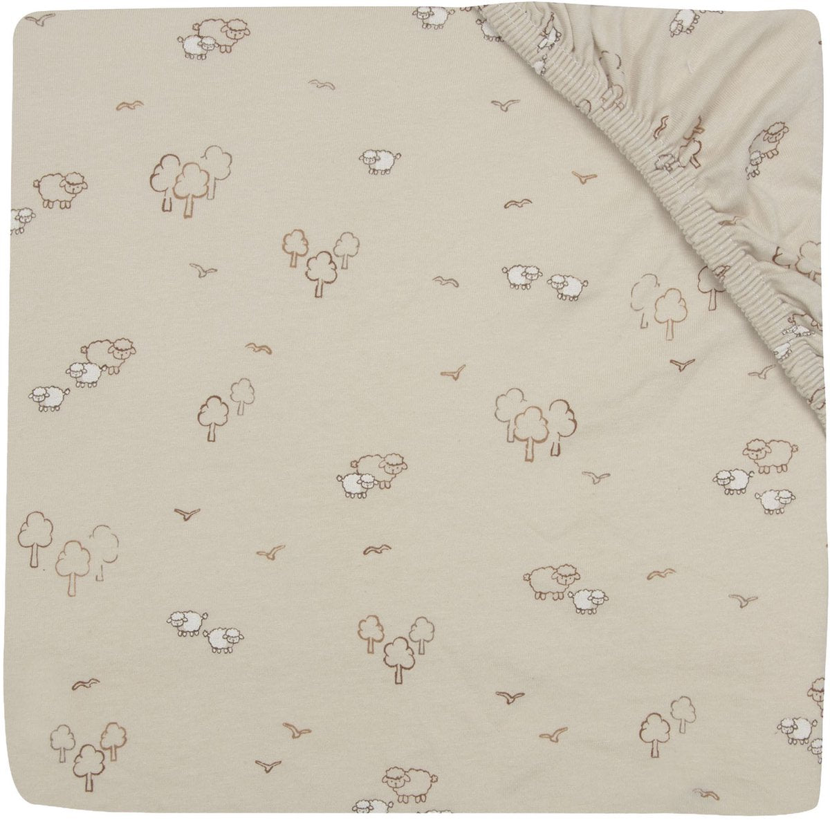 Jollein hoeslaken ledikant - 60x120cm - jersey - woolly