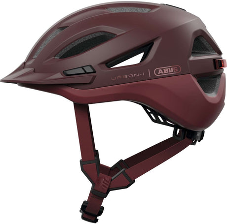 Abus Fahrradhelm Urban-i 4.0 Ace Kastanienrot L - 57-61 cm - Rot