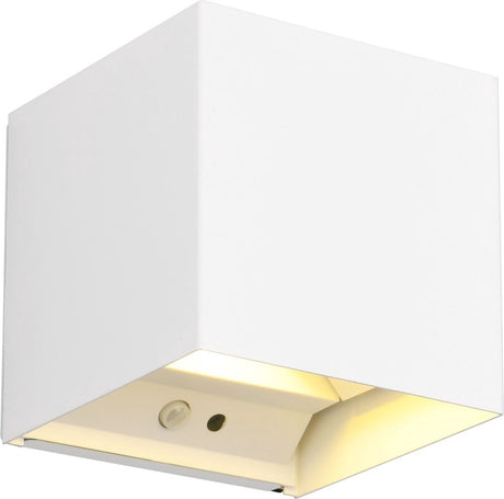 Rl lebe dein Licht-Reality-Talent - Wandleuchte - weiß matt - inkl. 2x SMD 1W - wiederaufladbar - kabellos - Bewegungssensor - Dämmerungssensor - Batteriebetrieb - Außenbeleuchtung - IP44
