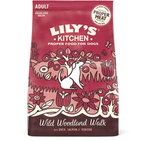 Lily's Kitchen – Hundefutter – Trockenfutter – Ente, Lachs und Hirsch – 12 kg