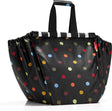 Reisenthel Easyshopping Bag – Einkaufstasche für den Einkaufswagen – faltbar – Polyester – 30l – Punkte schwarz