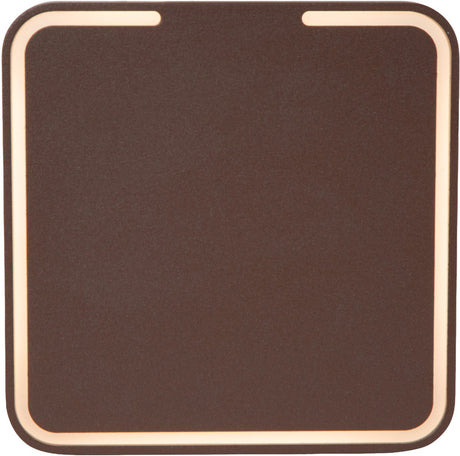 Lucide finister - wandlamp binnen buiten - led - 1x7w 2700k - ip54 - roest bruin - essential