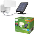 Philips led philips tylus beveiligingslamp - ultraefficient led - solar buitenlamp - koel wit licht; 5000k - wit - bewegingssensor - schemersensor - zonne-energie