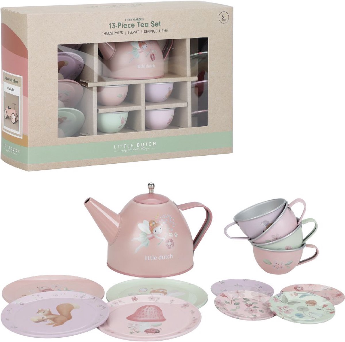 Little Dutch Feengarten-Teeservice aus Zinn