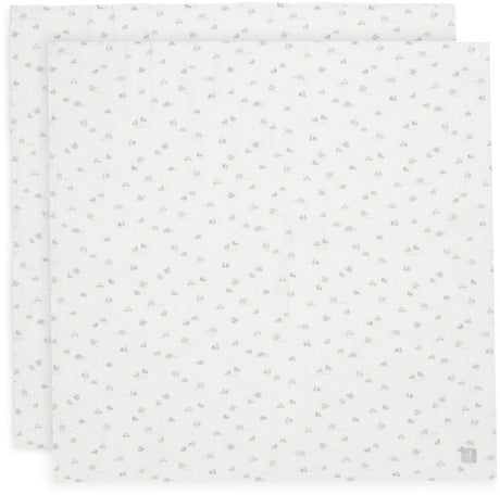 Jollein hydrophiles Tuch groß 115x115cm für unterwegs (2er-Pack)
