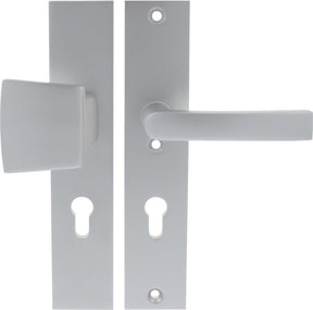 Starx Drücker-Set Drückergriff – langes Schild – PC72 – SKG*** – Aluminium F1