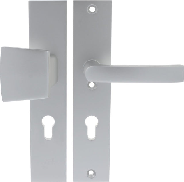 Starx Drücker-Set Drückergriff – langes Schild – PC72 – SKG*** – Aluminium F1
