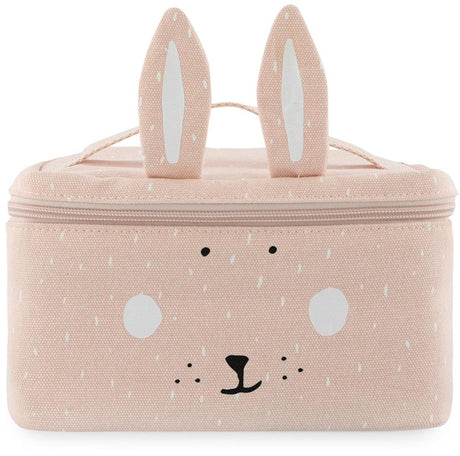 Trixie Lunchpaket - mrs. Hase - Kühltasche für Kinder - mit Namensschild - Thermotasche fürs Mittagessen - Rosa - Hase