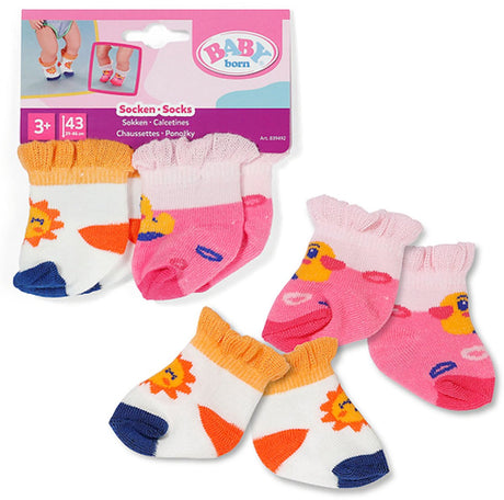 Baby born Sockenset Puppenkleidung 2 Paar 43cm mehrfarbig.