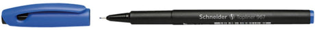 Schneider Schreibgeräte Schneider Fineliner – Topliner 967 – Strichstärke 0,4 mm – blau – Box mit 10 Stück – S-9673