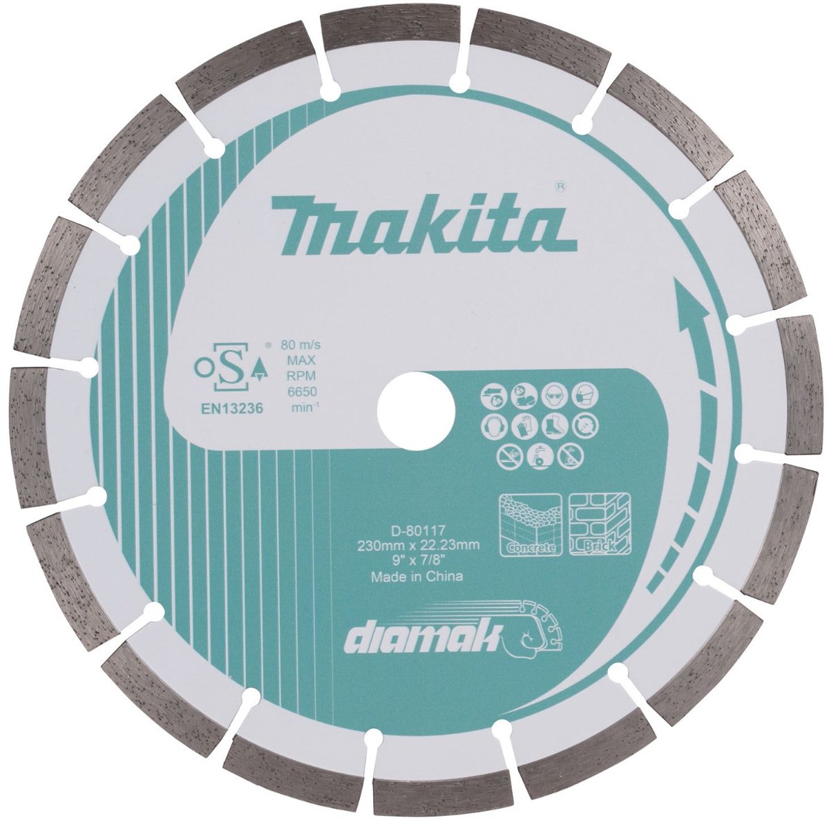 Makita d-80117 diamantschijf segment 230mm