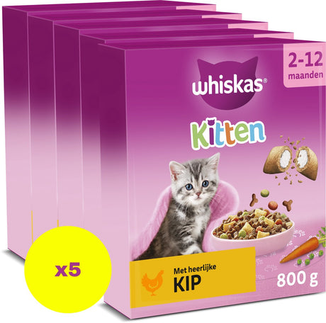 Whiskas Katzenfutter - Junior - Huhn - Box 5x800g