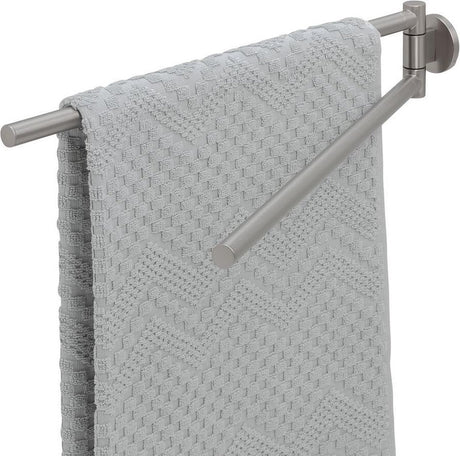 Tiger Noon - Handtuchhalter 2-armig - Edelstahl - gebürsteter Edelstahl