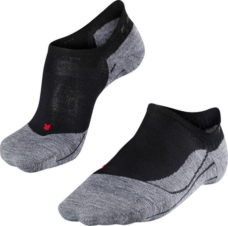 Falke TK5 Invisible Anti-Blister Wandersocken aus dünnem Woll-Funktionsmaterial Damen Schwarz - Größe 39-40